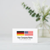 翻訳サービスドイツ米国の英国の訳者 名刺 (スタンド正面)