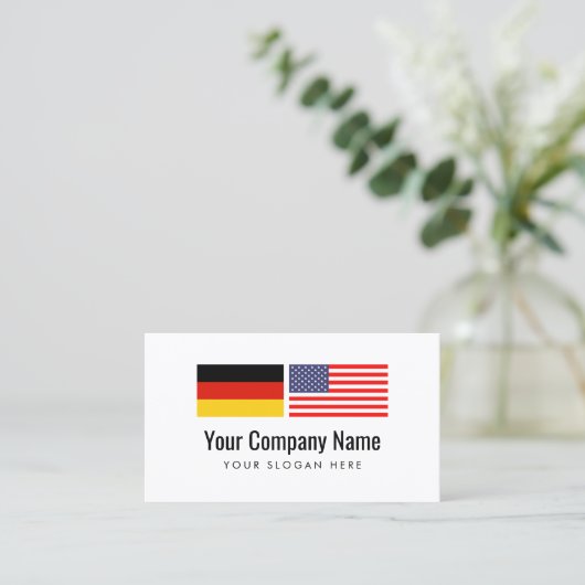 翻訳サービスドイツ米国の英国の訳者 名刺 (スタンド正面)