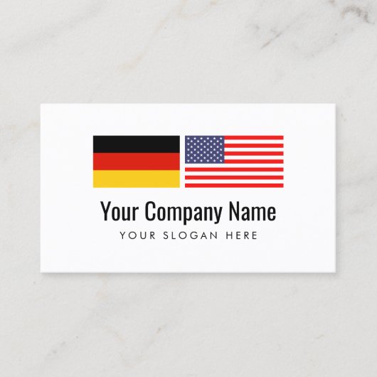 翻訳サービスドイツ米国の英国の訳者 名刺 (正面)