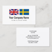 翻訳サービス英語スウェーデン語翻訳 名刺 (正面/裏面)