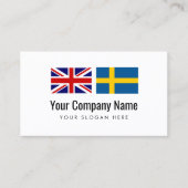 翻訳サービス英語スウェーデン語翻訳 名刺 (正面)