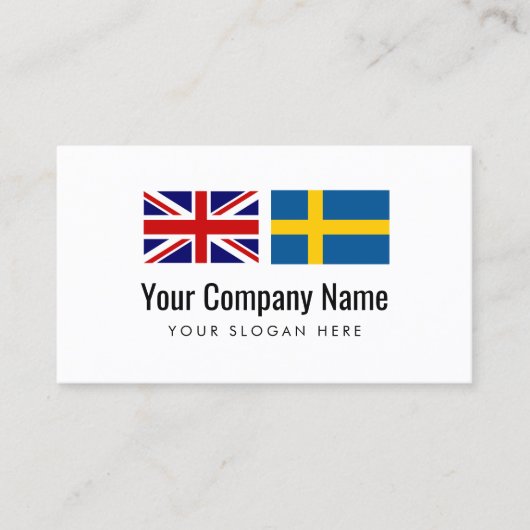 翻訳サービス英語スウェーデン語翻訳 名刺 (正面)