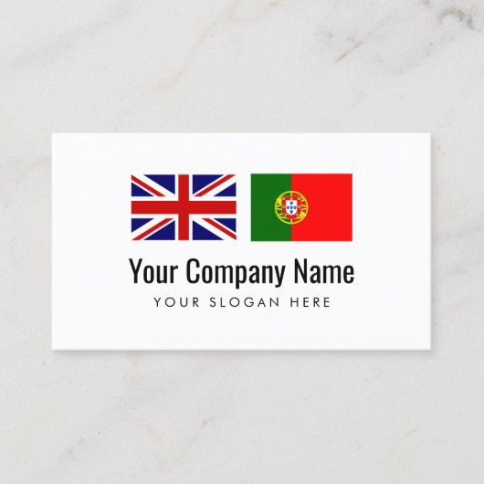 翻訳サービス英語ポルトガル語翻訳者 名刺 (正面)