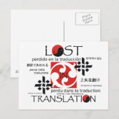 翻訳失ったのTEE ポストカード (正面/裏面)