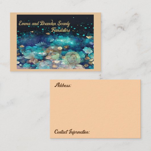 翻訳者の名刺 名刺 (正面/裏面)