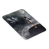 翼かわいらし付き妖精と馬飛んでいる類 マグネット (右側)