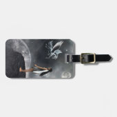 翼かわいらし付き妖精と馬飛んでいる類 ラゲッジタグ (正面横)