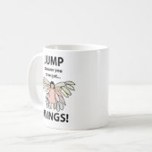 翼があるので飛得ぶ コーヒーマグカップ (正面左)