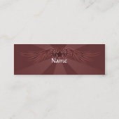 翼が付いている星 スキニー名刺 (裏面)