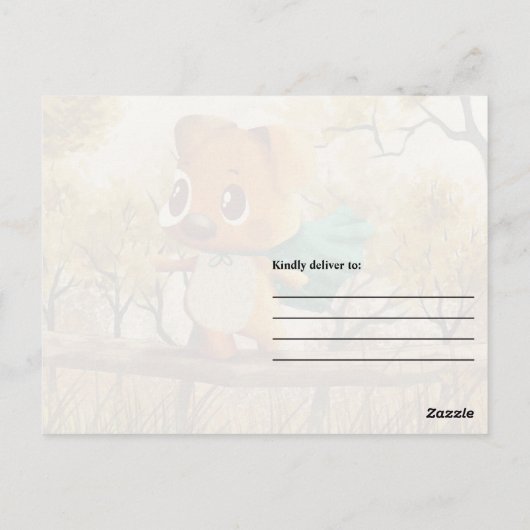 翼が小さな犬の引用文を飛インスパイアばすだけ ポストカード (裏面)