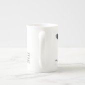 翼でイーグルスの専門のマグを好んで下さい ボーンチャイナマグカップ (裏面)