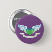 翼で自由に聞く 缶バッジ (正面&裏面)