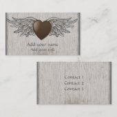 翼とのハート 名刺 (正面/裏面)
