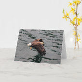 翼とのワシの飛行 カード (黄色い花)