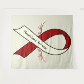 翼との咽喉癌の認識度 タペストリー (正面(横))