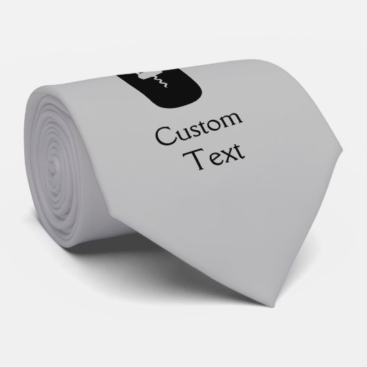 翼とコルク栓抜きを持つワインボトル ネクタイ (ロール)