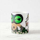 翼とコーヒー：鳥の見張りの夢 コーヒーマグカップ (中央)
