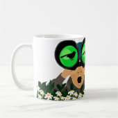 翼とコーヒー：鳥の見張りの夢 コーヒーマグカップ (左)