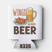 翼とビールチキンウイング飲み物 缶クーラー (裏面)