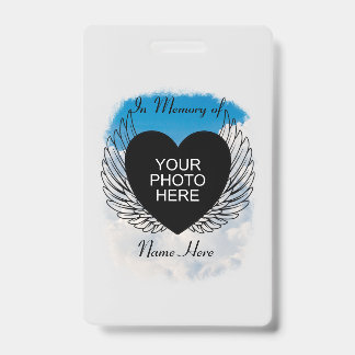 翼と雲を思い出して安らかに眠る バッジ