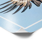 翼にハゲのワシ フォトプリント            (角)