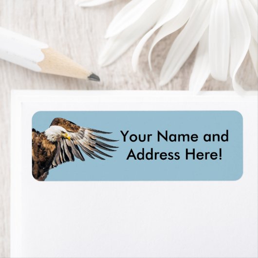 翼にハゲのワシ ラベル (インサイチュ)