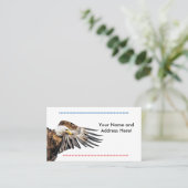 翼にハゲのワシ 名刺 (スタンド正面)