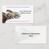 翼にハゲのワシ 名刺 (正面/裏面)