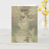 翼のあるアウレオール カード (黄色い花)