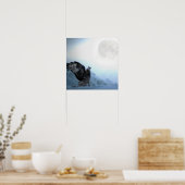 翼のあるオオカミ ポスター (キッチン)