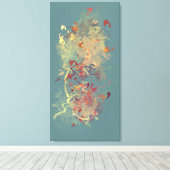 翼のあるクリッター キャンバスプリント (インサイチュ (ウッドフロア))