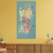 翼のあるクリッター キャンバスプリント (インサイチュ (リビング))