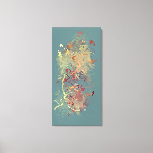 翼のあるクリッター キャンバスプリント (正面)