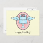 翼のあるケーキ ポストカード (正面/裏面)