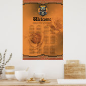 翼のあるスカル。 ポスター (キッチン)