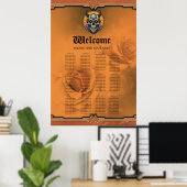 翼のあるスカル。 ポスター (ホームオフィス)