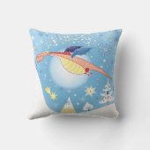 翼のあるドラゴンピロー クッション (裏面)