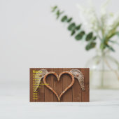 翼のあるハート名刺 名刺 (スタンド正面)