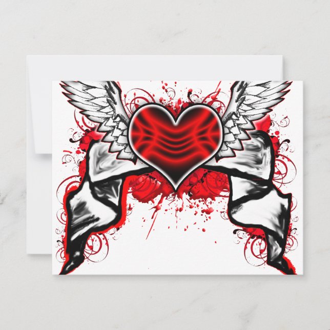 翼のあるハート (正面)