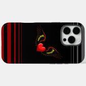 翼のあるハート Case-Mate iPhoneケース (裏面 (横))