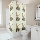 翼のあるベビーゾウのシャワーカーテン シャワーカーテン (インサイチュ)