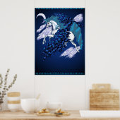 翼のあるユニコーンのポスター ポスター (キッチン)