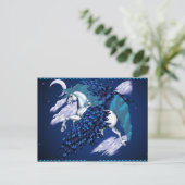 翼のあるユニコーンポストカード ポストカード (スタンド正面)