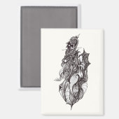 翼のあるライダー、インクスケッチ、 マグネット (正面/裏面)