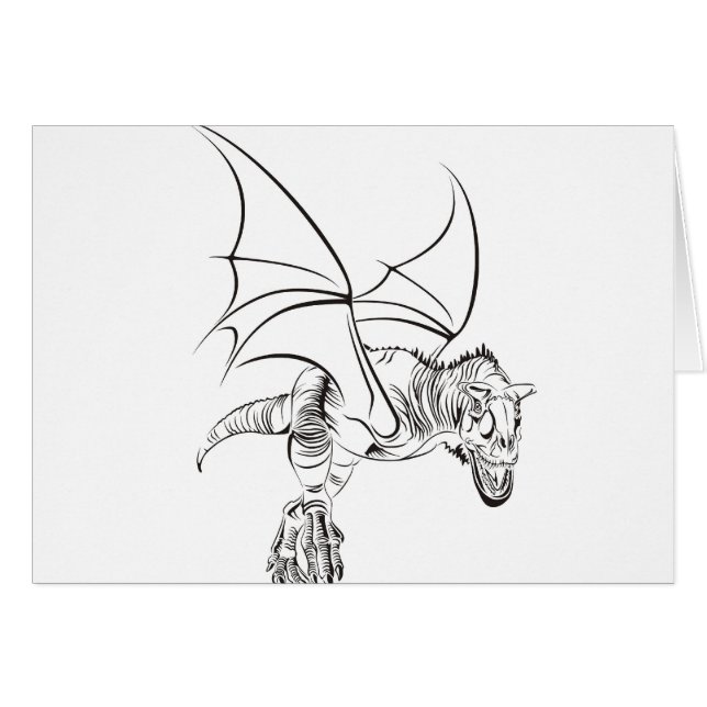 翼のあるラプター (正面横)