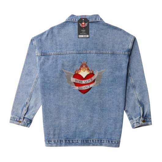 翼のあるワークライフバランス デニムジャケット