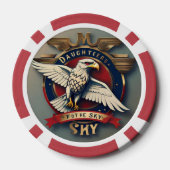 『翼のある女性』 ポーカーチップ (裏面)