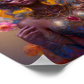 翼のある女神ファンタジー芸術 ポスター (角)