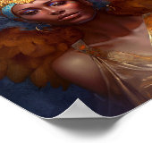 翼のある女神ファンタジー芸術 ポスター (角)