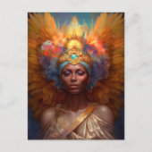 翼のある女神ファンタジー芸術 ポストカード (正面)